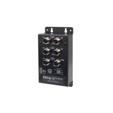 TGXPS-141GX-M12 EN50155 5-port unmanaged PoE Ethernet switch