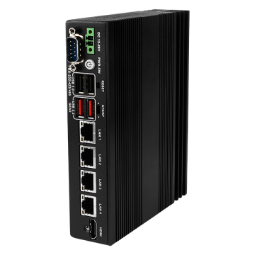 DRPC-124-EHL Fanless DIN-Rail Embedded System