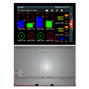 23.8" open frame display