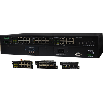 I(P)GS-6300-2P Modular 28 Port Managed PoE Switch