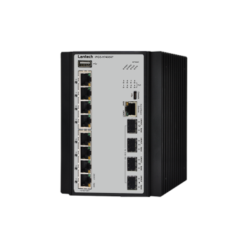 I(P)GS-H7408XF 8GE PoE + 410G SFP+ Rail Managed Ethernet Switch