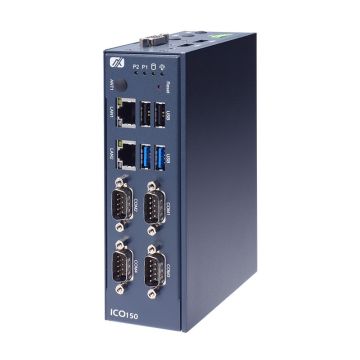ICO150 DIN-Rail Fanless Embedded Computer with Intel Atom