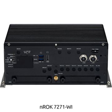 nROK7271 Fanless Rail Computer with 12/13th Gen Intel Core CPU
