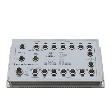 T(P)ES-3414T 14FE + 4GE M12 (PoE) Managed Ethernet Switch