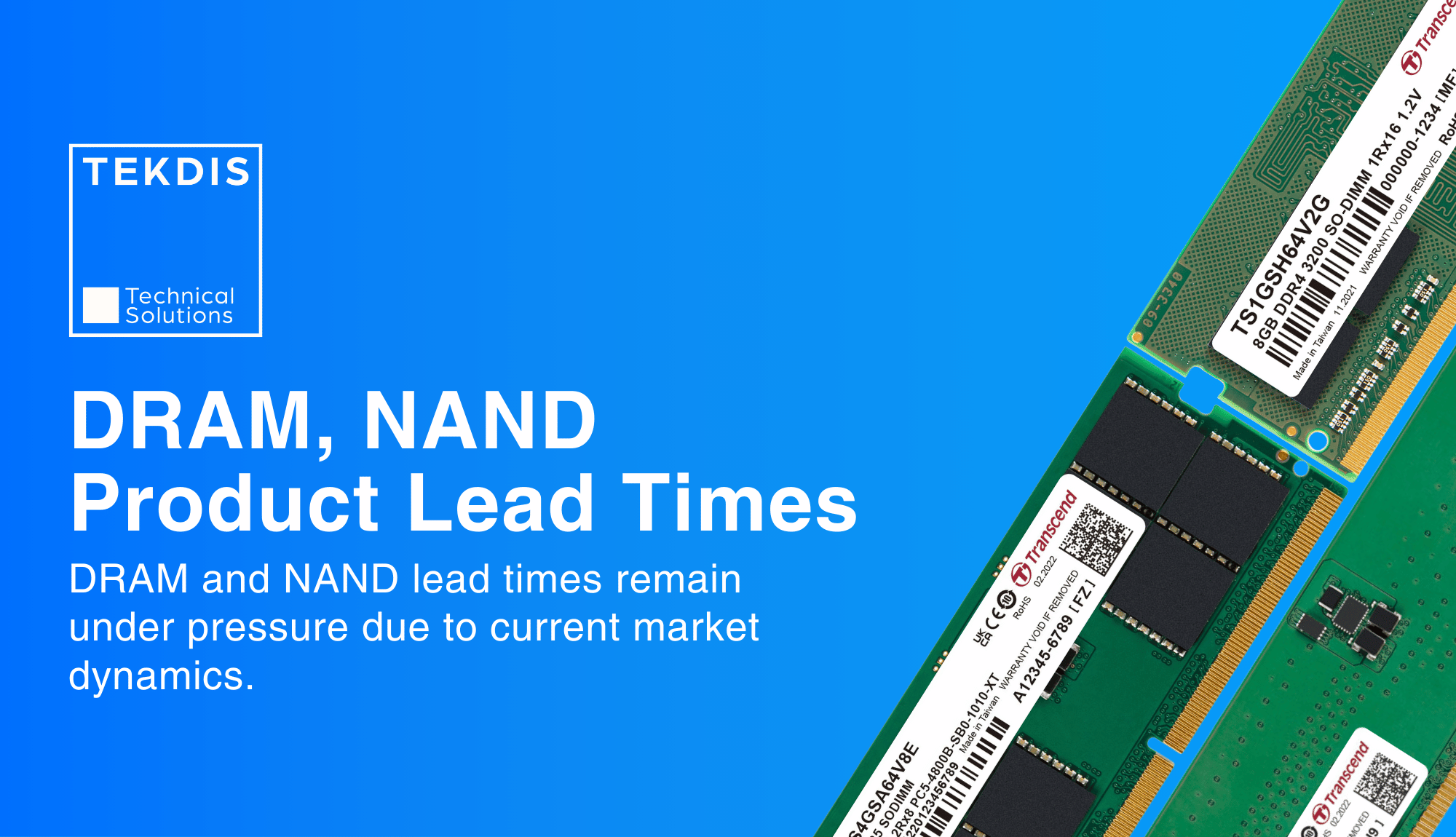 Q1 Update: Memory and Intel CPUs Pricing and Lead Times