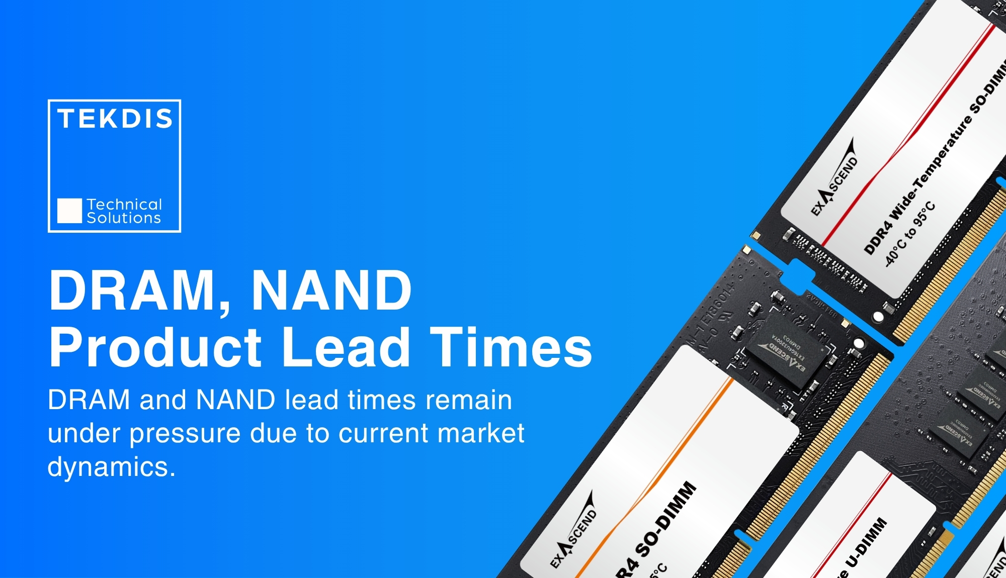 Q1 Update: Memory and Intel CPUs Pricing and Lead Times