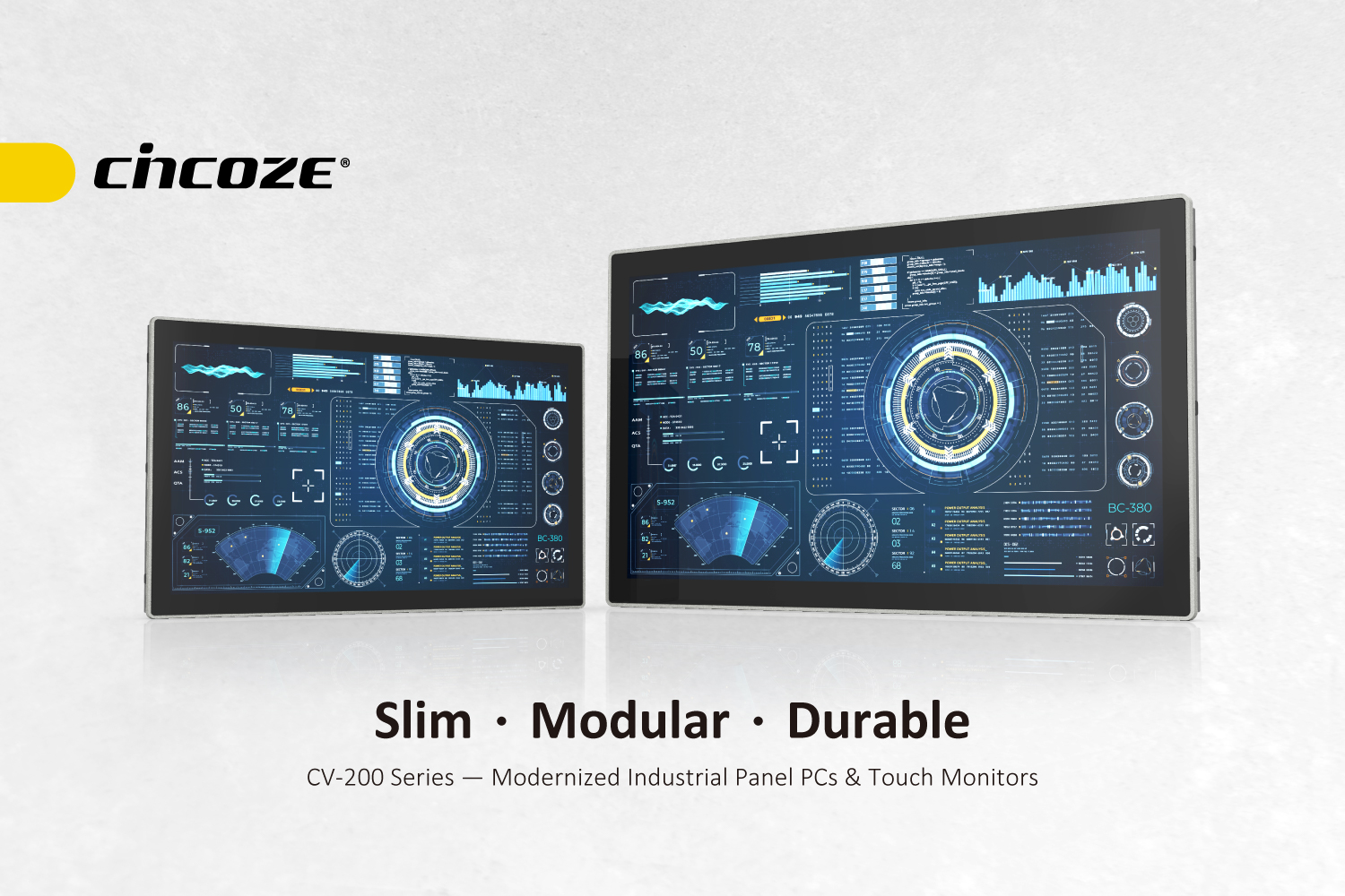 Cincoze Slim Bezel Industrial Panel PCs