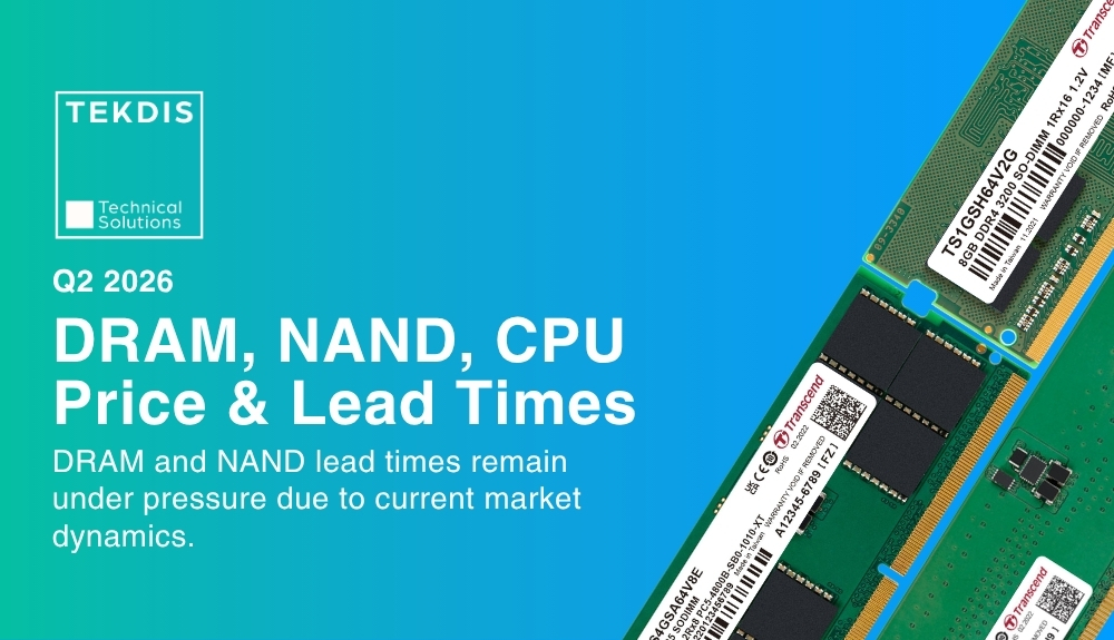 Q2 Update: Memory and Intel CPUs Pricing and Lead Times