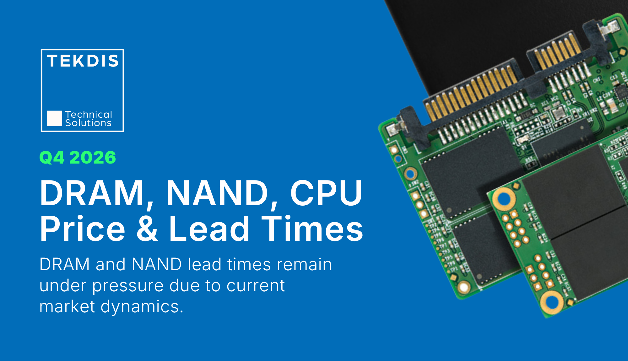 Q4 2026 Update: Memory and Intel CPUs Pricing and Lead Times
