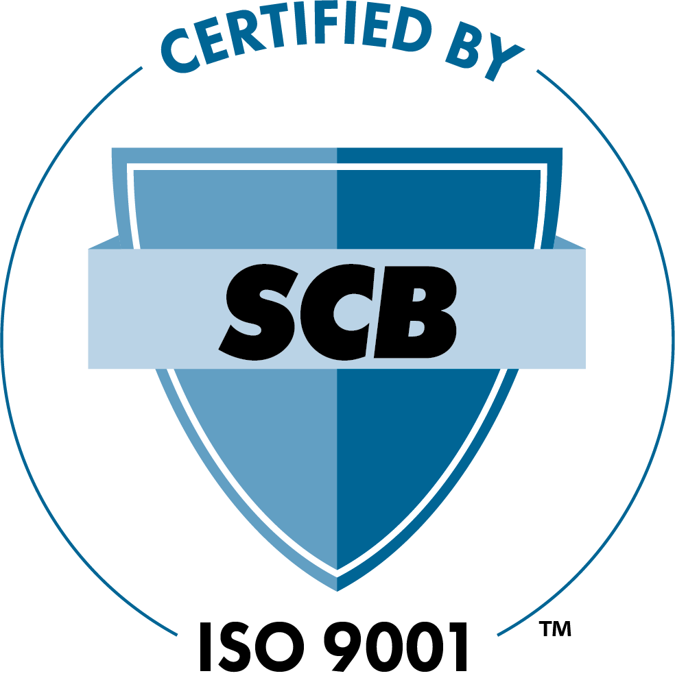 SCB ISO 9001 certification mark